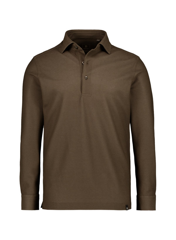Polo-Shirt, Jersey, dunkelbraun