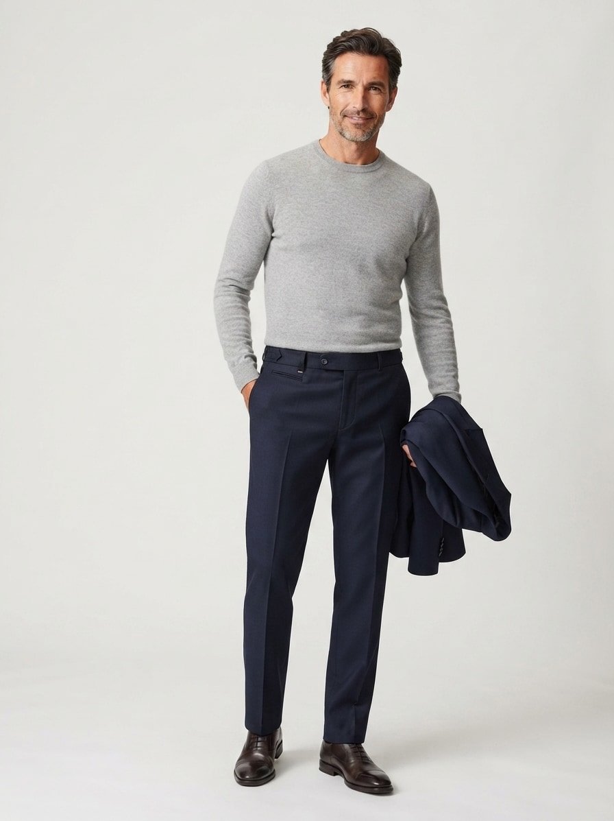 Hose Roberto, Jersey, navy