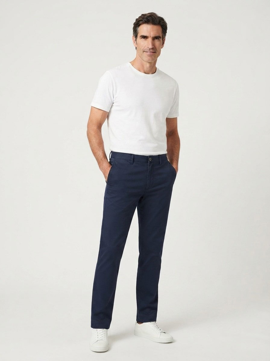 Hose Marcello, Jersey, navy