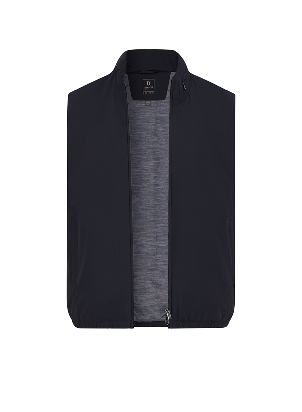 Weste, Mikrofaser Merinowolle, navy