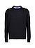 Pullover, Baumwolle, schwarz - schwarz