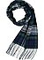 Schal, Wolle, grün-navy kariert - grün-navy