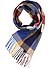 Schal, Reines Kaschmir, multicolor kariert - multicolor