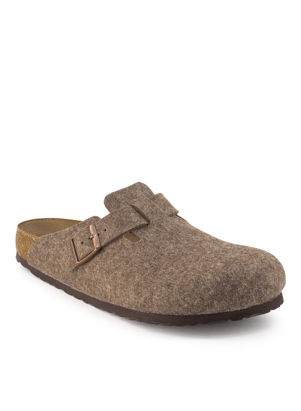 Clogs Boston, Wollfilz Normale Passform, cocoa