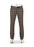 Wool Glencheck, Regular Fit, Modell Lou, Woll-Stretch, dunkelbraun kariert - dunkelbraun