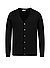 Cardigan, Merinowolle-Kaschmir, schwarz - schwarz
