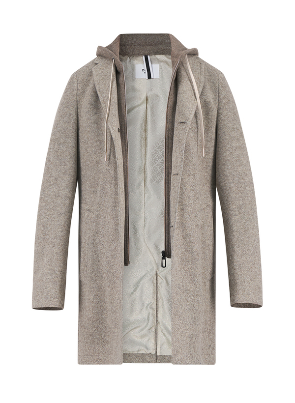 Mantel Aspen, Slim Fit, Mikrofaser, beige