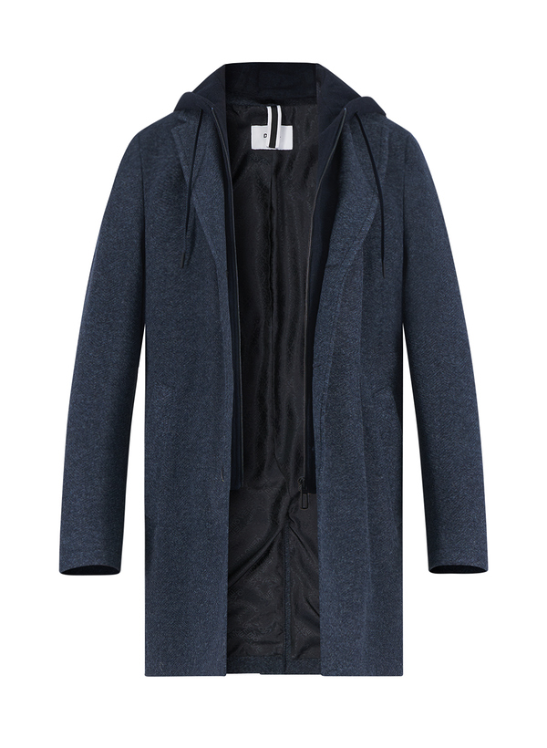 Mantel Aspen, Slim Fit, Mikrofaser, blau