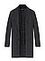 Mantel Deus, Modern Fit, Wolle, grau wattiert - grau