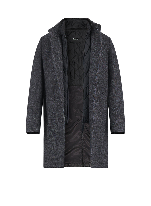 Mantel Delray, Modern Fit, Wolle, grau