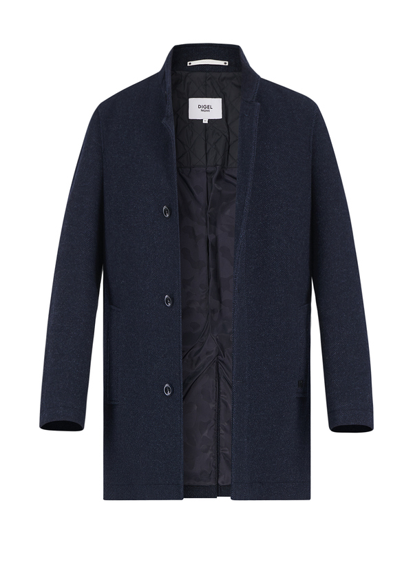 Mantel Ashby, Modern Fit, Wolle, dunkelblau