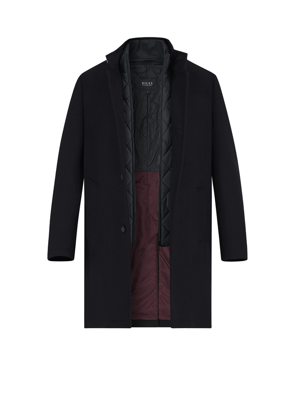 Mantel Delray, Modern Fit, Wolle, schwarz