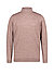 Stehkragenpullover, Modern Fit, Merinowolle superwashed, dunkelbraun meliert - dunkelbraun