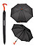 Regenschirm, Automatik, schwarz - schwarz