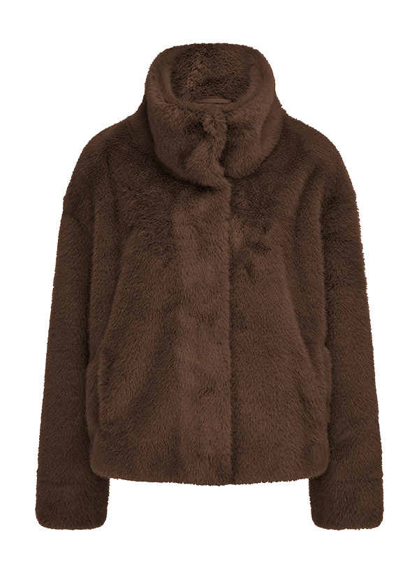 Jacke MSGirl, Webpelz, mittelbraun