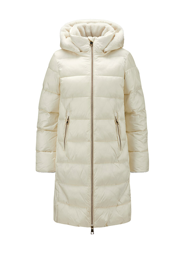Steppmantel MSMiranda, Mikrofaser Fake Fur, creme