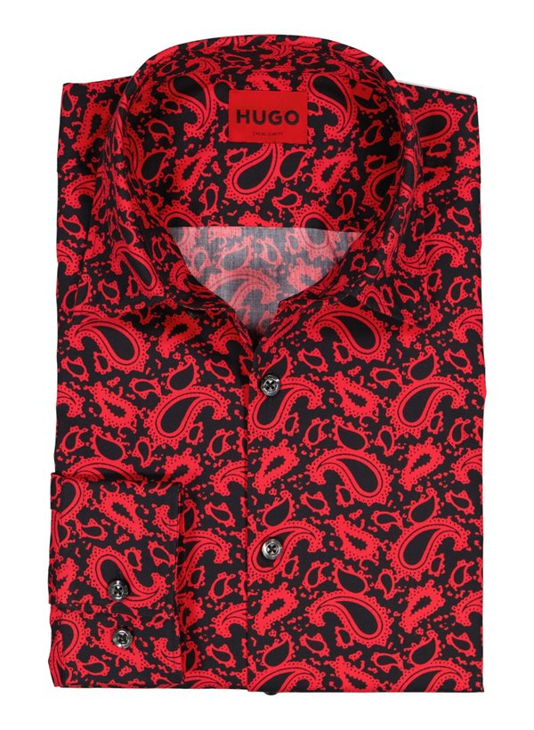 HUGO Herren Hemden rot,schwarz