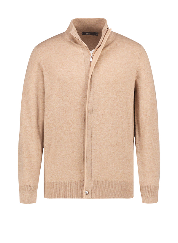 Cardigan, Merinowolle-Kaschmir, camel meliert