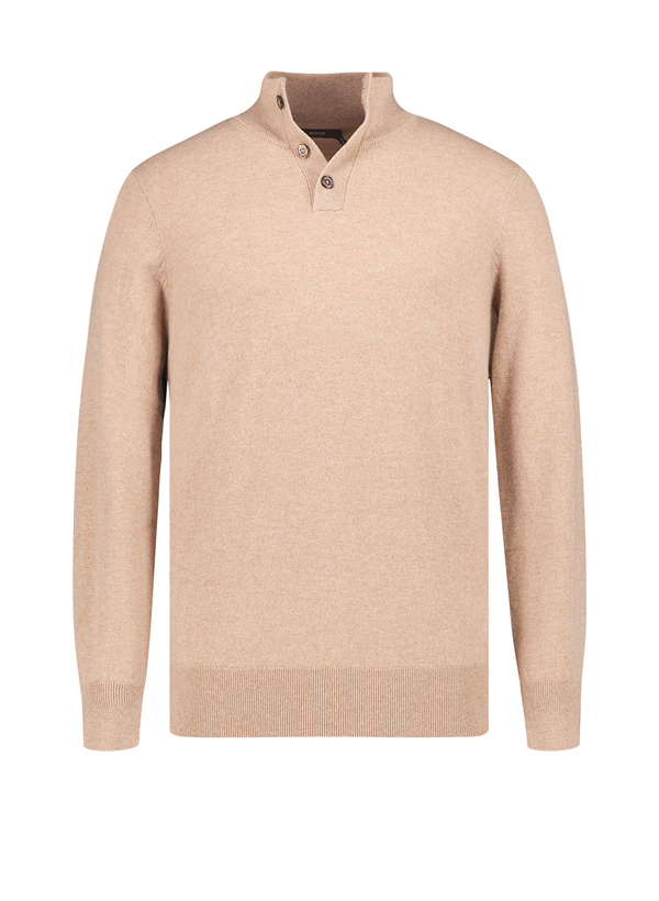Pullover, Merinowolle-Kaschmir, beige meliert