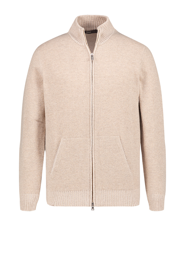Cardigan, Wolle-Kaschmir, beige meliert