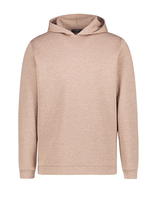 Hoodie, Regular Fit, Scuba, beige meliert