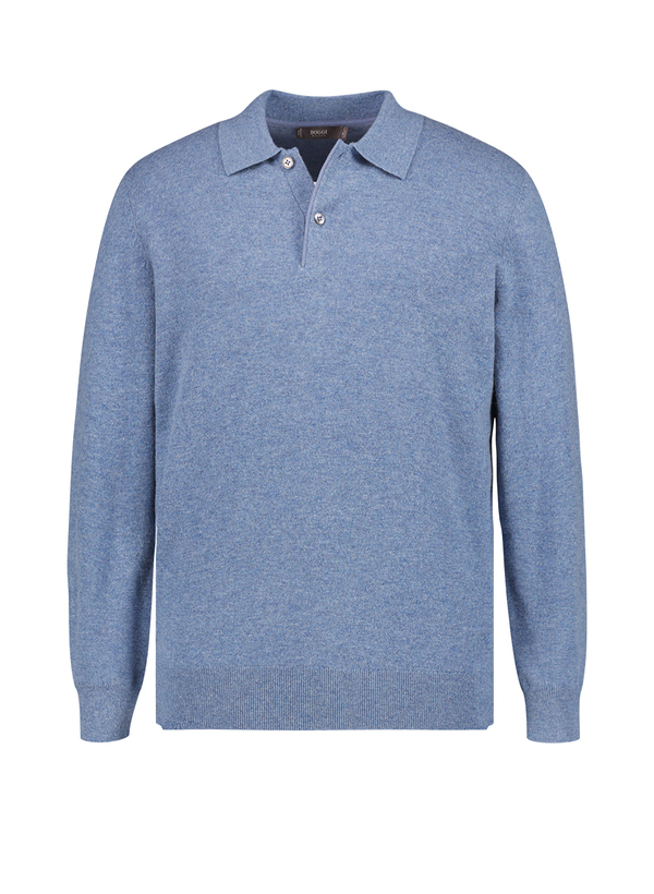 Pullover, Merinowolle-Kaschmir, hellblau meliert