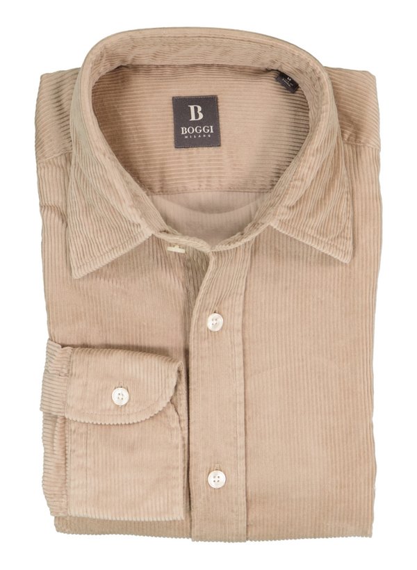 BOGGI MILANO Herren Hemd beige Cord