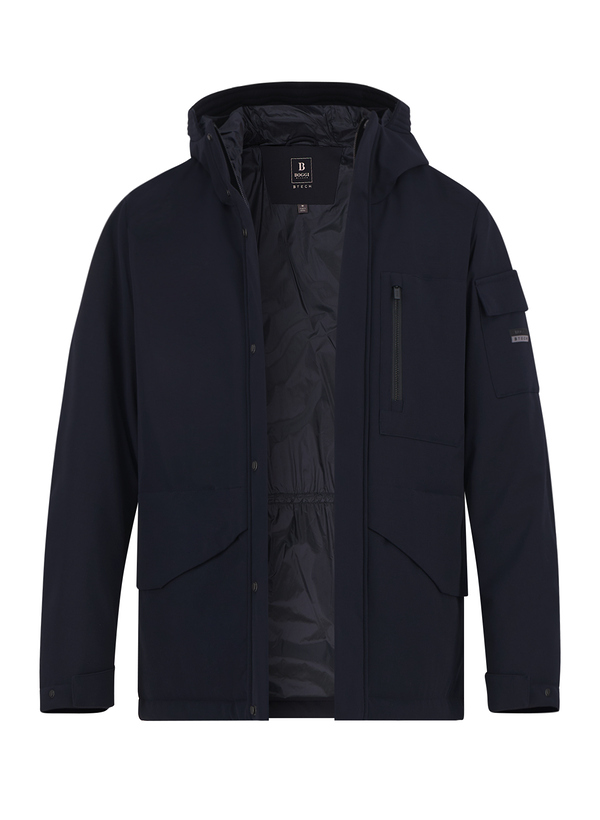 Funktionsjacke, Mikrofaser wasserabweisend, navy