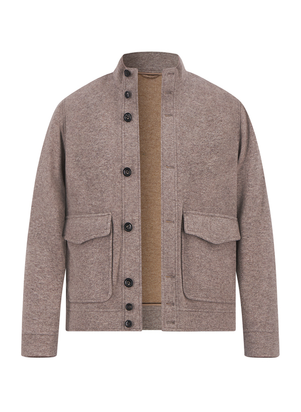 Jacke, Wolle-Kaschmir, beige melange