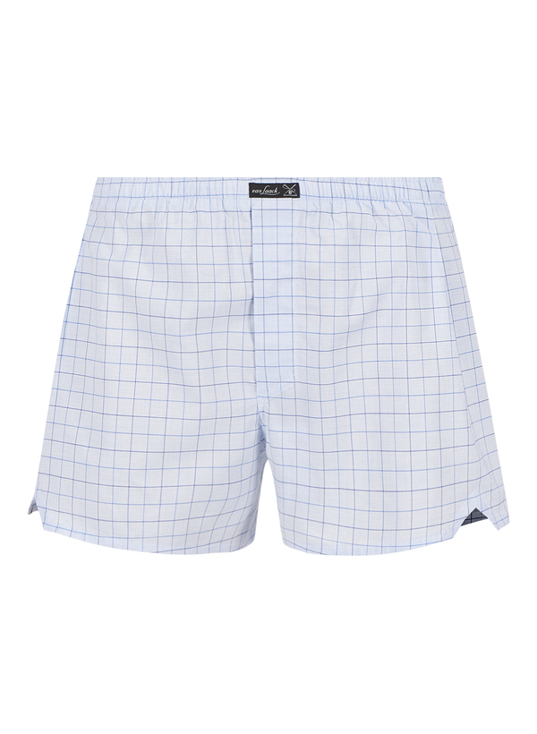 Boxershorts, Baumwolle, blau kariert