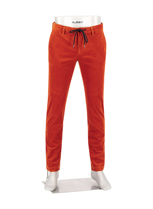 Dusty Corduroy, Modell Jump, Slim Fit, Baumwolle-Tencel™, rust
