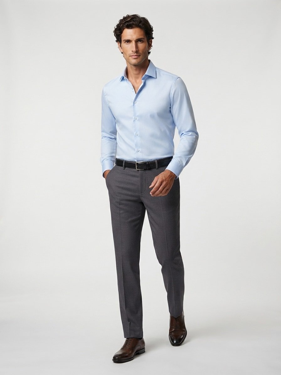 Performence Wool-Mix, Modell Luis, Relaxed Fit, grau
