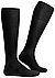 Serie Luxury No.6, Kniestrümpfe, Merinowolle-Seide, schwarz - schwarz