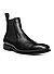 Chelsea Boots, Kalbleder glatt, schwarz - schwarz