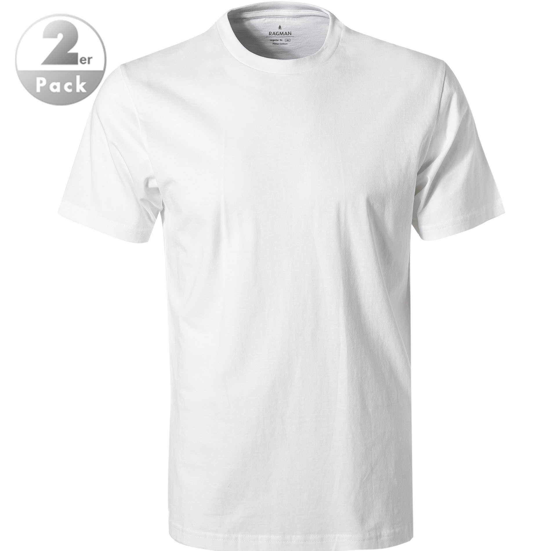 RAGMAN Herren T-Shirts weiß