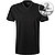 T-Shirt, Regular Fit, Baumwolle, schwarz - schwarz