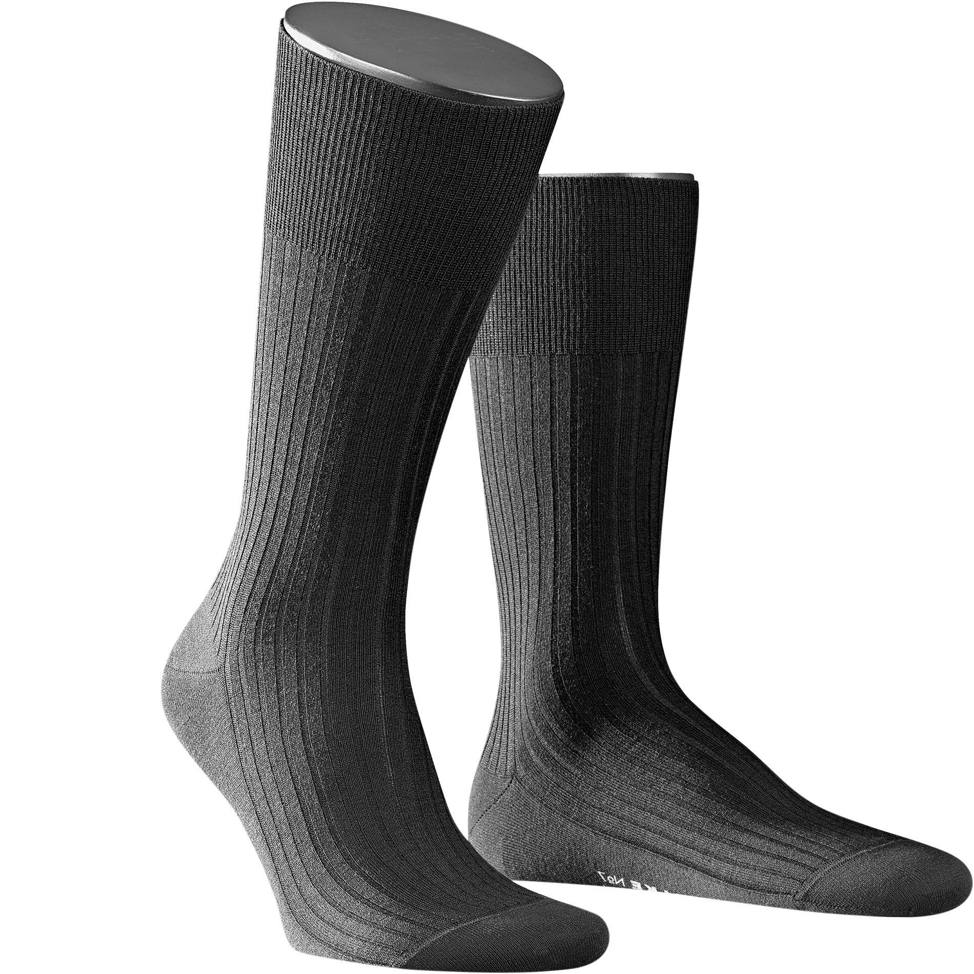 Falke Herren Socken Schwarz Schur-Wolle