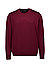 Pullover, Merinowolle waschbar, weinrot - weinrot