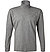 Rollkragenshirt, Baumwolle, grau - silber