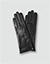 Haarschafleder-Handschuhe mit Kaschmirfutter - black
