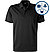 Polo-Shirt, Baumwoll-Jersey, schwarz - schwarz