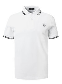 Fred Perry Polo white-navy M3600/200