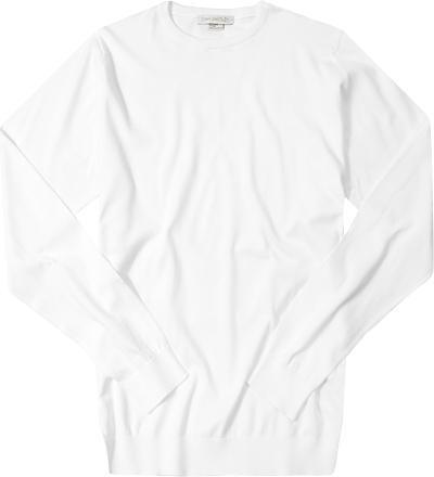 John Smedley RH-Pullover Hatfield/white