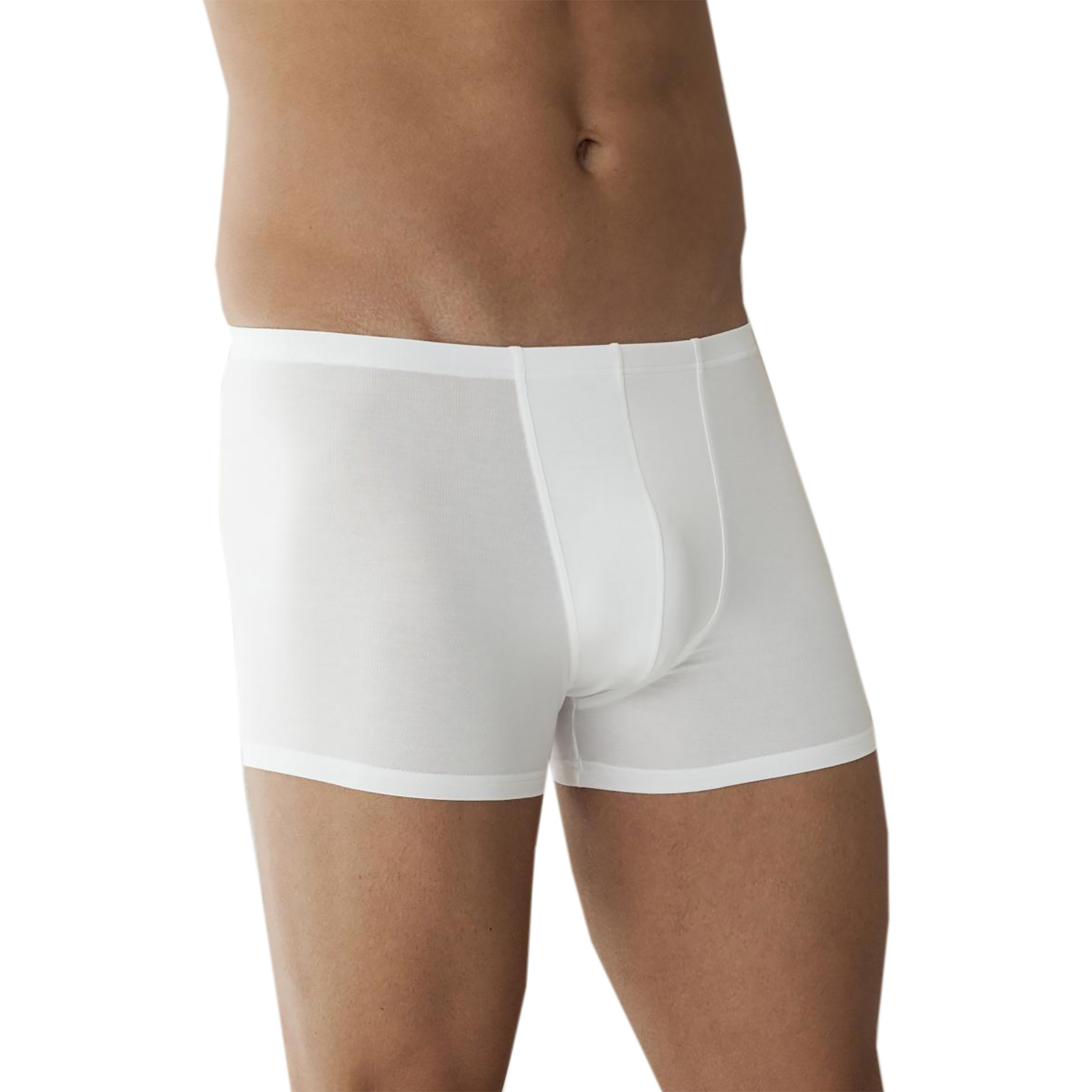 Zimmerli Herren Pant weiß Viskose unifarben