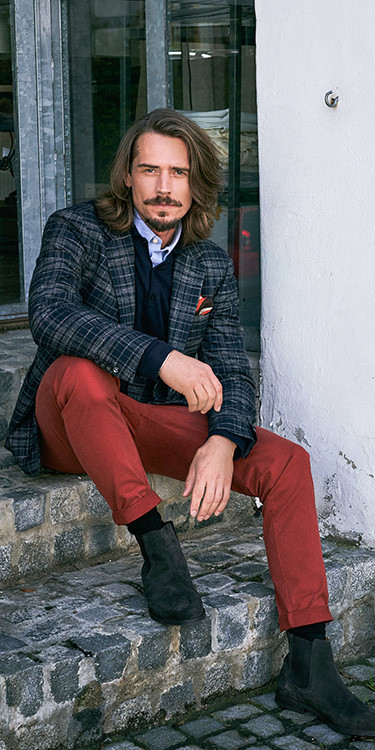 Herbstliches Sakko, Komplett-Outfit