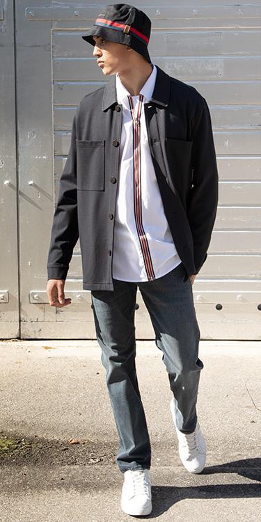 Casual mit Overshirt, Komplett-Outfit Image 0