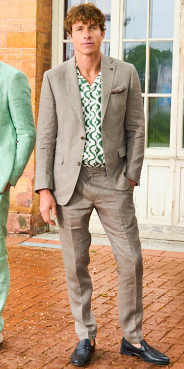 Sommeranzug Leinen, Komplett-Outfit