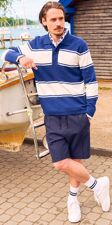 Maritimer Freizeit Look, Komplett-Outfit