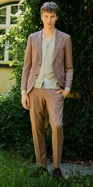 Herbstlicher Anzug-Look, Komplett-Outfit