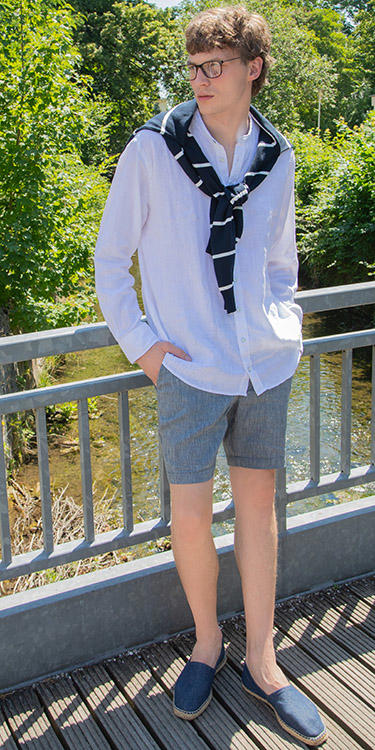 Sommerklassiker in Leinen, Komplett-Outfit